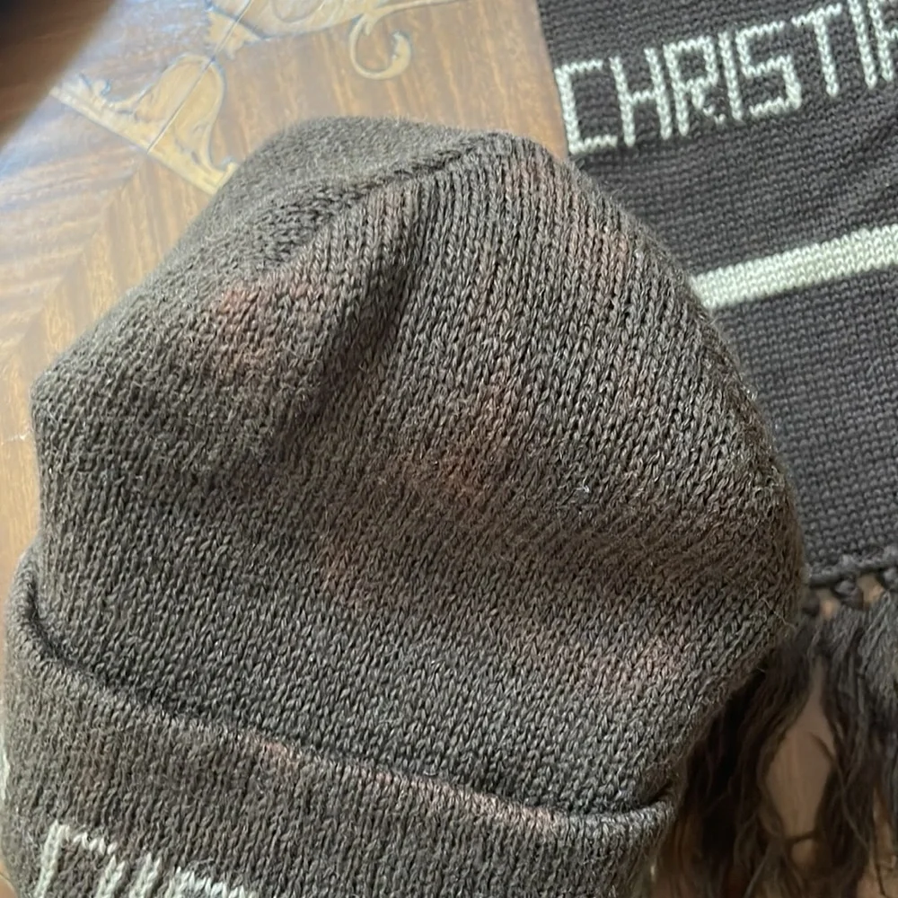 Vintage, Christian Dior, wool scarf and beanie